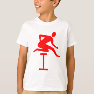 T-shirt Hurdling - Rouge