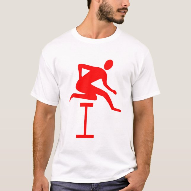 T-shirt Hurdling - Rouge (Devant)