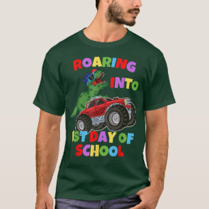 T-shirt Hurlement dans le camion dinosaure T-rex pour le 1