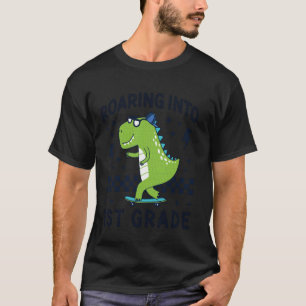 T-shirt Hurlement en 1re année Dinosaur Kid Je suis prêt p
