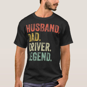 T-shirt Hus Papa Conducteur Drôle Conduite Camion Vintage