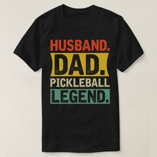 T-shirt Hus Papa Pickleball Legend (Design devant)