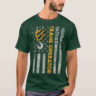 T-shirt Hus Père Grane Opérateur de la construction Travai