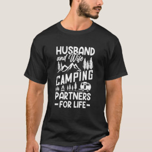 T-shirt Husband And Wife Camping Partners For Life Camper
