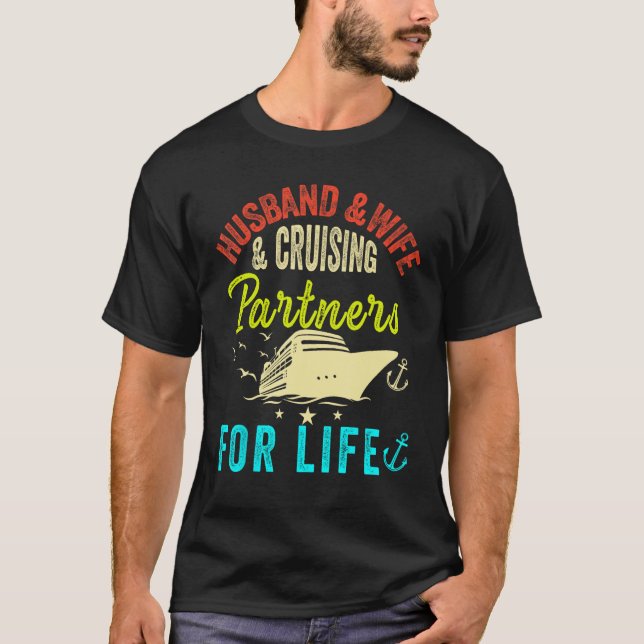 T-shirt Husband and Wife Cruise Partners for life 2023 Cru (Devant)