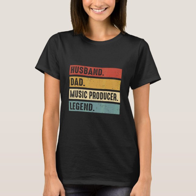 T-shirt Husband Dad Music Producer Making Beats Beat Maker (Devant)