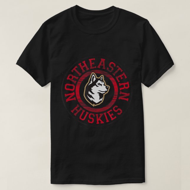 T-shirt Huskies du nord-est montre blanc officiellement Li (Design devant)
