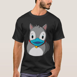 T-shirt Husky Chien Rubber Duck