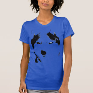 T-shirt Husky Débardeur de traîneau Chien Husky Shirts Cad