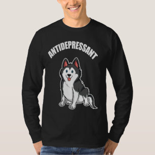 T-shirt Husky Est Mon Antidépresseur Sibérien Husky