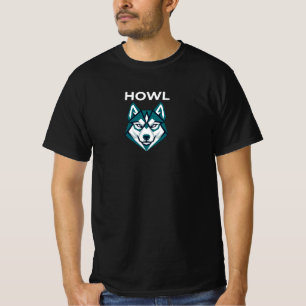 T-shirt Husky HOWL – Loup de l'Arctique féroce