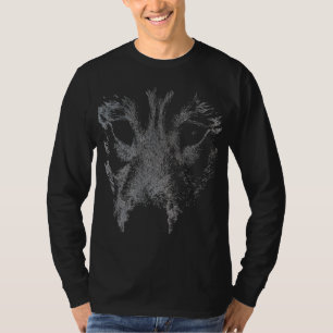 T-shirt Husky Long Manche Husky Wolf Art Chien Che