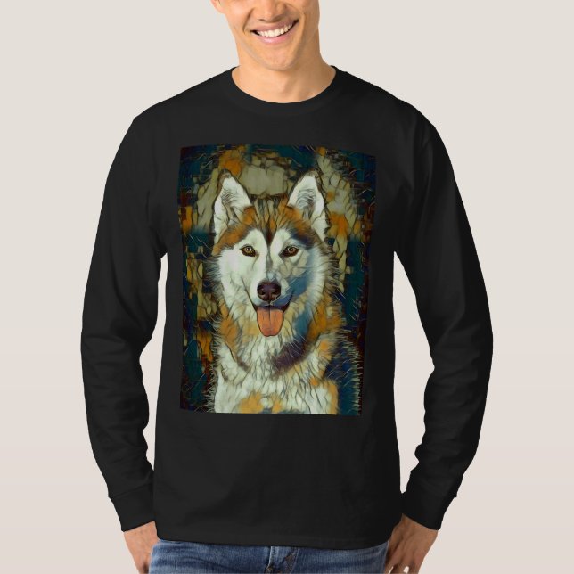 T-shirt Husky Lover (Devant)