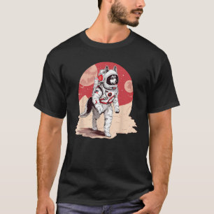 T-shirt Husky Mars Funny Chien Astronaut