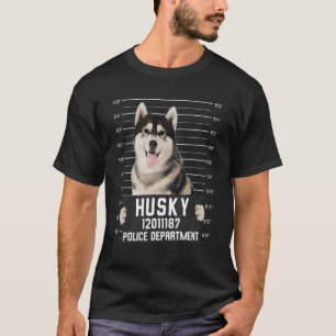 T-shirt Husky Mug abattu Chien criminel