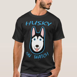 T-shirt Husky On Watch