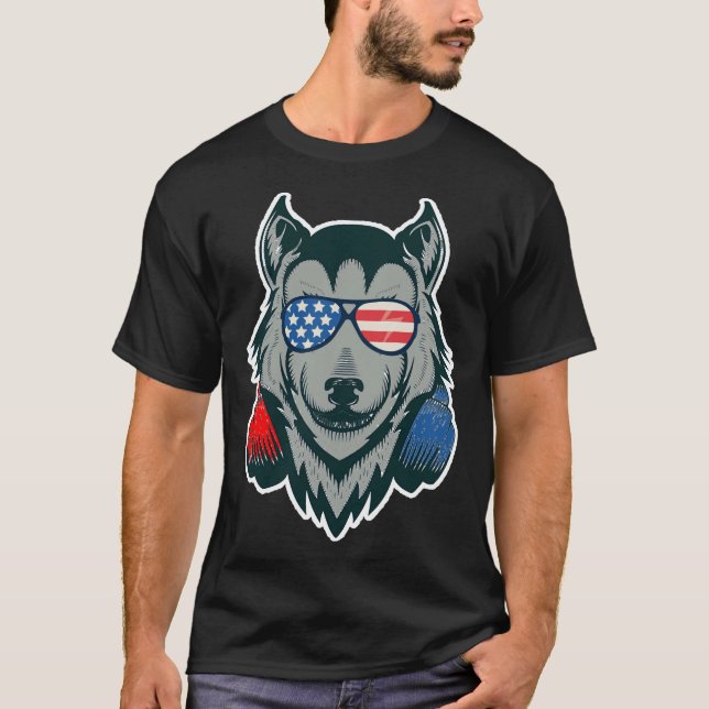 T-shirt Husky On Watch Essentiel (Devant)