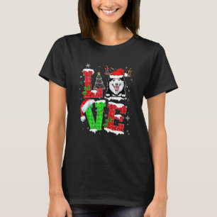 T-shirt Husky Père Noël Noël Chien Pyjama