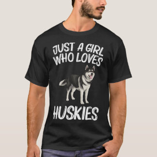 T-shirt Husky pour filles femmes chien husky sibérien Husk