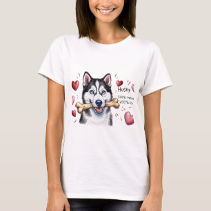 T-shirt Husky pour les amateurs de huskys