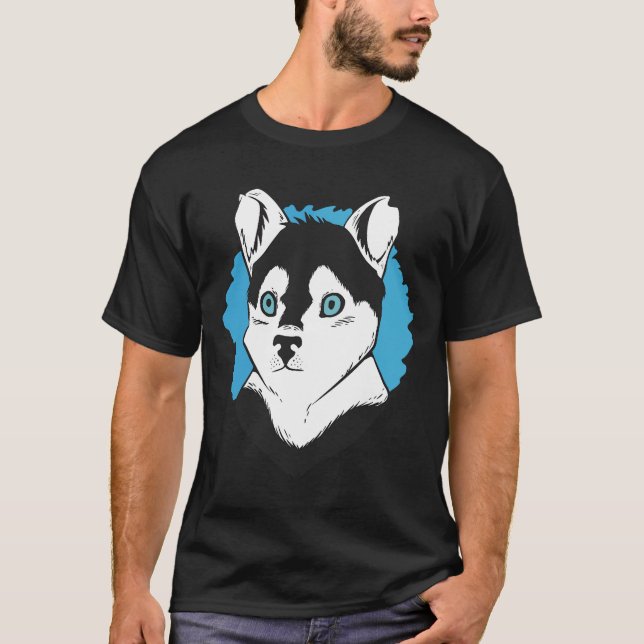 T-shirt Husky Puppy (Devant)