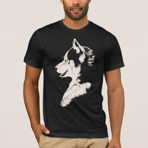 T-shirt Husky T-shirt Husky / Loup Art pour Chien