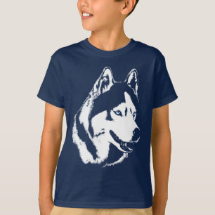 T-Shirt Husky T-Shirt Sled Dog Les Chemises Husky 