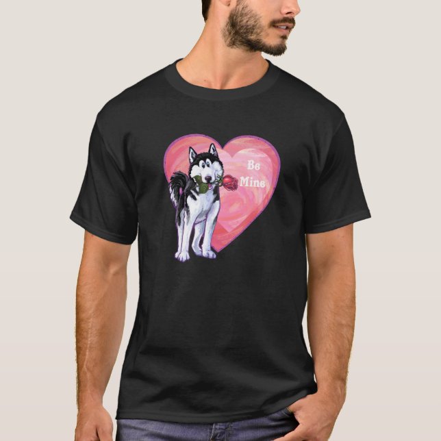 T-shirt Husky Valentine's Day (Devant)