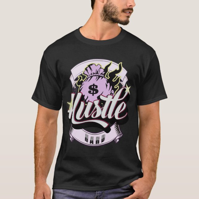 T-shirt Hustle Dur Tee (Devant)
