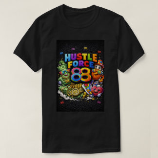 T-shirt Hustle Force 88 Black T Shirt