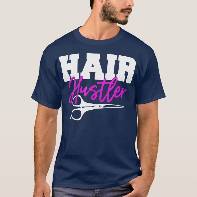 T-shirt Hustler de cheveux - Drôle coiffeur de coiffeur (Devant)