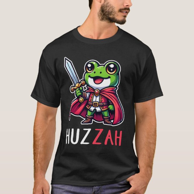 T-shirt Huzzah Frog (Devant)