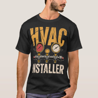 T-shirt Hvac Installer Technician Uniform Heating And Coll