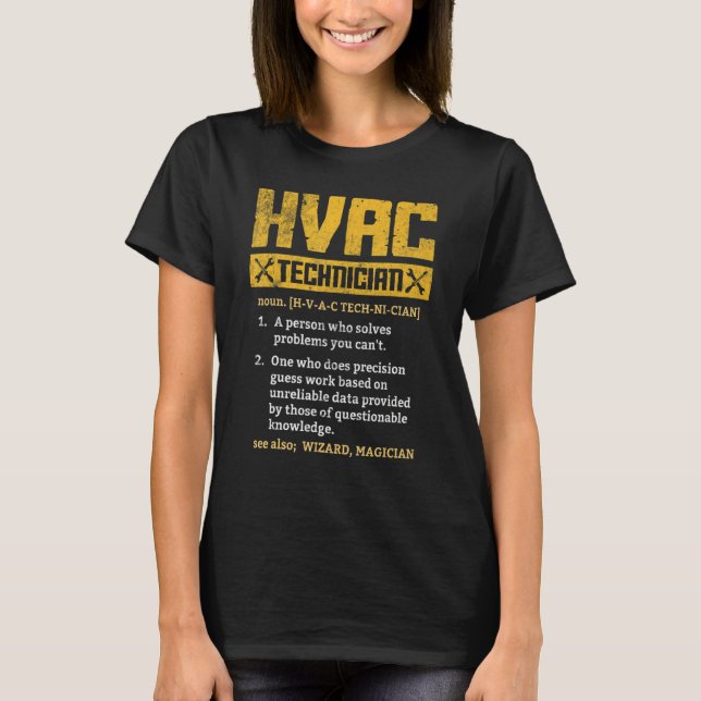 T-shirt HVAC Technician  Graphic Distressed (Devant)