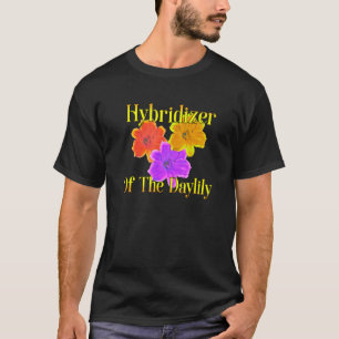 T-shirt Hybridation de journéelles fleurs de jardin cultiv