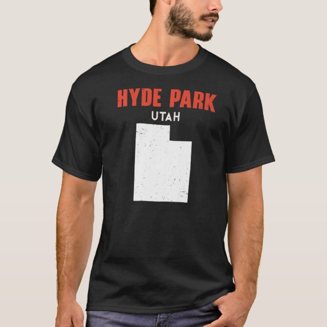 T-shirt Hyde Park Utah USA State America Travel Utahan (Devant)