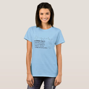 T-shirt Hydrates de carbone : Le chemin à T des dames de