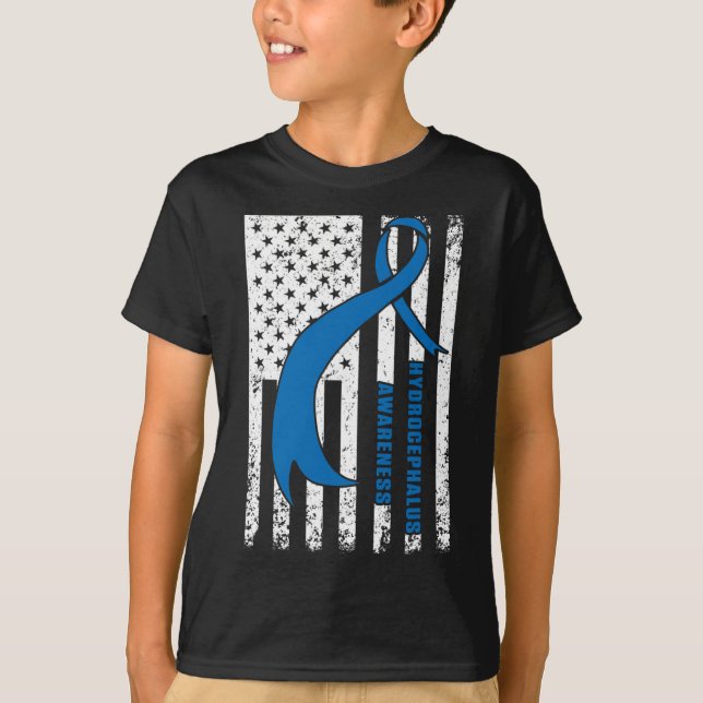 T-shirt Hydrocéphalie Survivor Patient Care Awareness Warr (Devant)