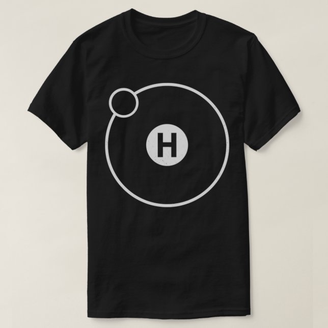 T-shirt Hydrogène Atom Science Biologie Chimie (Design devant)