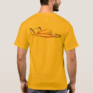 T-shirt Hydroplane 01 Gold Back