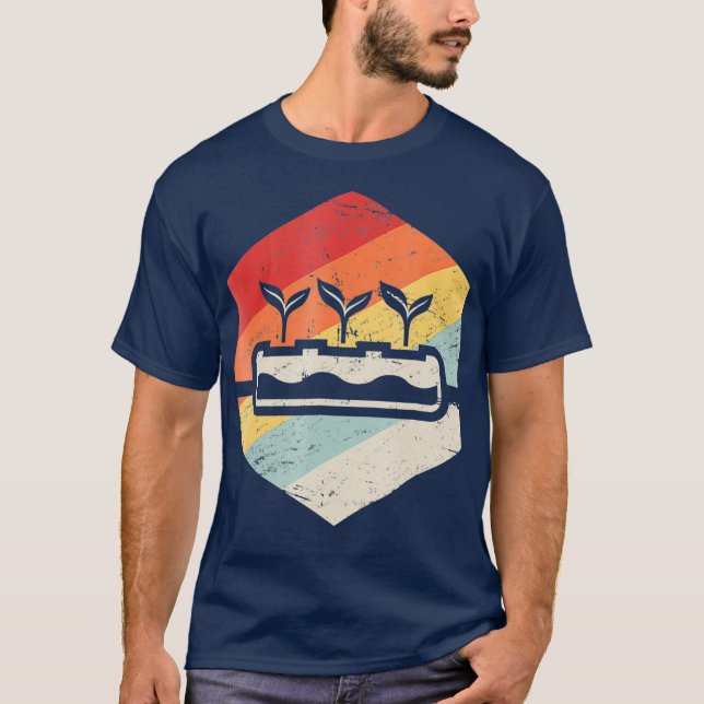 T-shirt Hydroponique Vintage rétro (Devant)