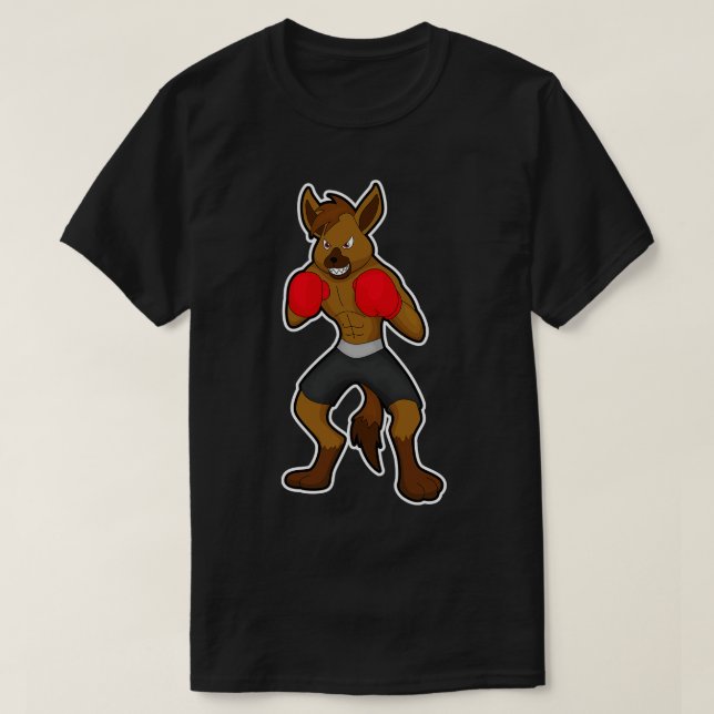 T-shirt Hyena à la boxe avec gants de boxe