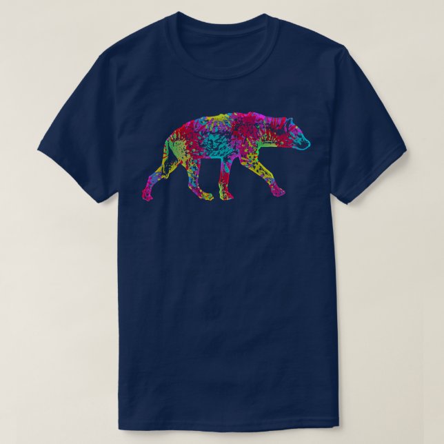 T-shirt Hyena colorée 17 (Design devant)