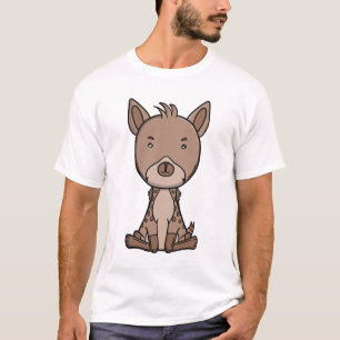 T-shirt Hyène Adorable Kawaii Animal de Safari