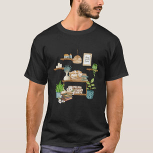T-shirt Hygge Chats Maison Douce Maison Cluttercore avec d