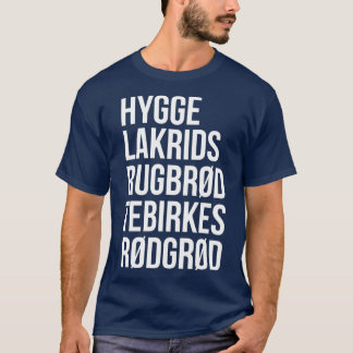 T-shirt Hygge Lakrids Rugbrd Tebirkes Rdgrd Identifiable D
