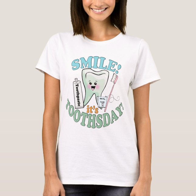 T-shirt Hygiéniste dentaire de dentiste (Devant)