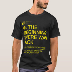 T-shirt Hymne de House Music Le commencement il y avait Ja