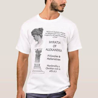 T-shirt Hypatia de la citation de l'Alexandrie au sujet du