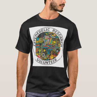 T-shirt Hypebeast Vintage Psychedelic Research Volontaire